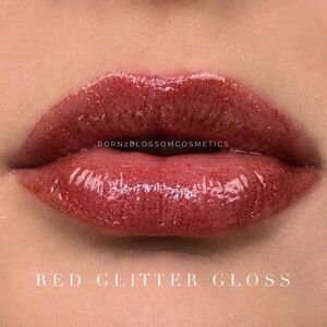 Lipsense by SeneGence Gloss Red Gliiter gloss new never opened